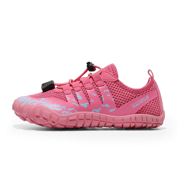 Boys & Girls Lace Up Water Shoes - PINK-BLUE - 1